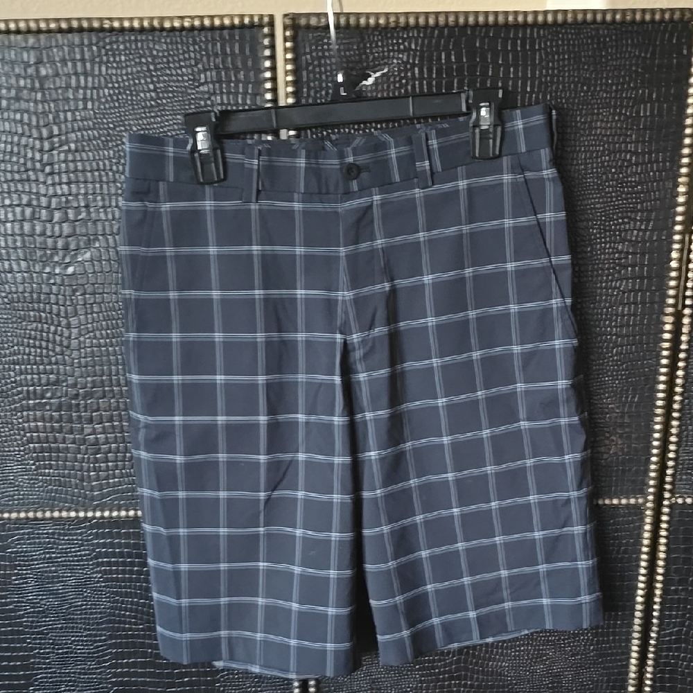 Nike Black Flat Front Shorts with Belt Loops